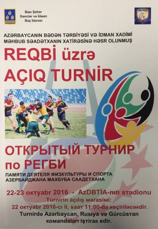 Reqbi üzrə açıq Bakı turniri keçiriləcəkdir